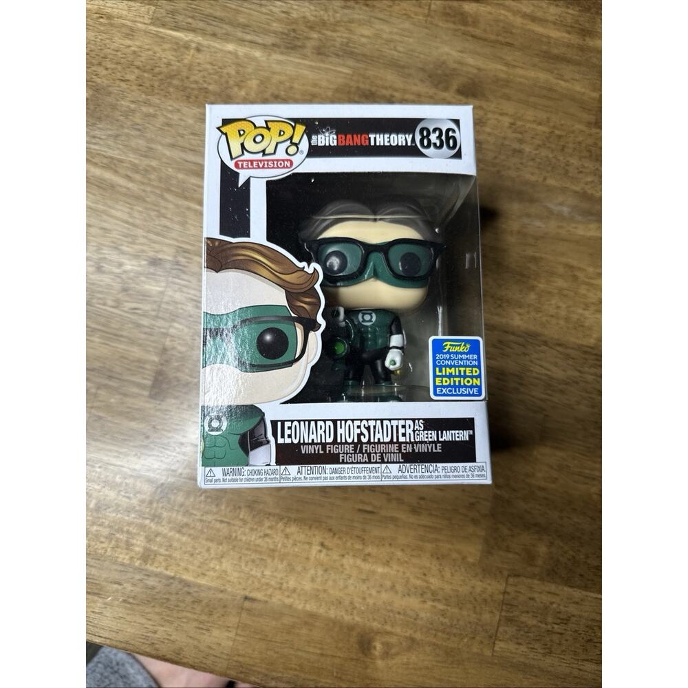 Funko Pop! Vinyl: Leonard Hofstadter As Green Lantern #836 2019 Fall Convention